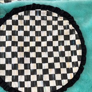 MacKenzie-Childs Elegant Black Fabric placement